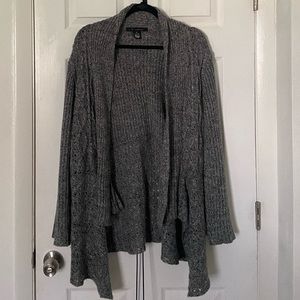 89th & Madison 3X soft, gray, open cardigan 💁🏻